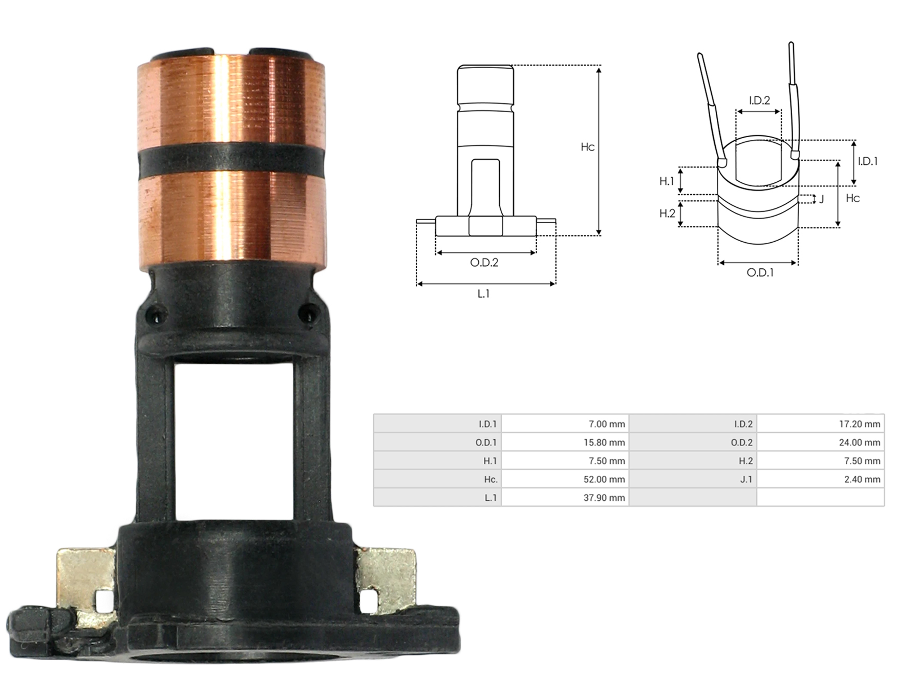 ALT. ROTOR BAKIRI MERCEDES BENZ / SSANGYONG (GEBE-2039)