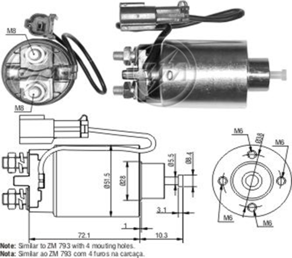 MARS OTOMATIGI 12V NISSAN 100 - 240 - D21 - FRONTIER - PRIMERA - STANZA - SUNNY - X TERRA