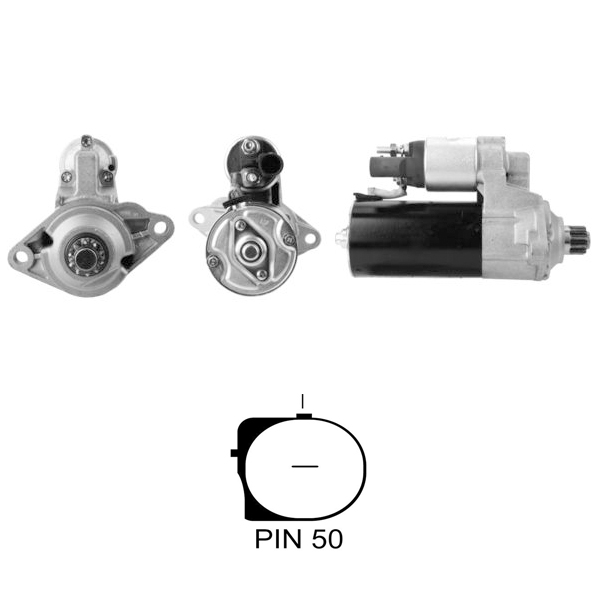 MARS MOTORU 12V 2,0 KW 10 DIS (CCW) AUDI / SEAT / SKODA SUPERB - OCTAVIA / VOLKSWAGEN GOLF - PASSAT - TOURAN TDI