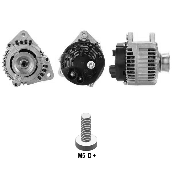 ALTERNATOR 12V 100 AMP FIAT BRAVA - COUPE - MAREA 2.0 - SCUDO 1.6 / LANCIA LYBRA 2.0 (63321426) (DAN518)